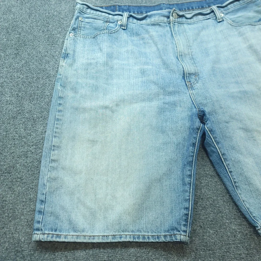 Levis 569 Loose Straight Denim Shorts Mens 44 Light Wash Blue Casual Jean Shorts